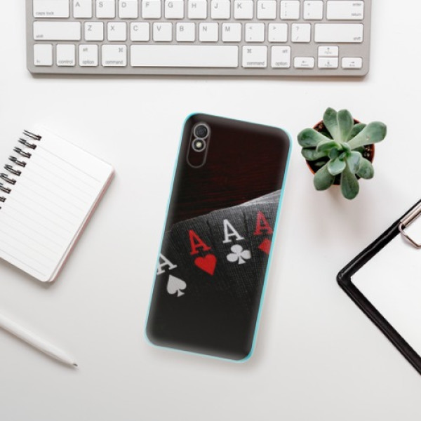 Silikonové pouzdro iSaprio - Xiaomi Redmi 9A / Xiaomi Redmi 9AT - Poker