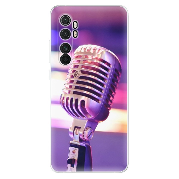 Odolné silikonové pouzdro iSaprio - Vintage Microphone - Xiaomi Mi Note 10 Lite