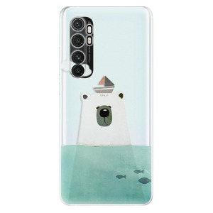 Odolné silikonové pouzdro iSaprio - Bear With Boat na mobil Xiaomi Mi Note 10 Lite