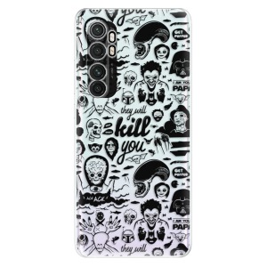 Odolné silikonové pouzdro iSaprio - Comics 01 - black na mobil Xiaomi Mi Note 10 Lite