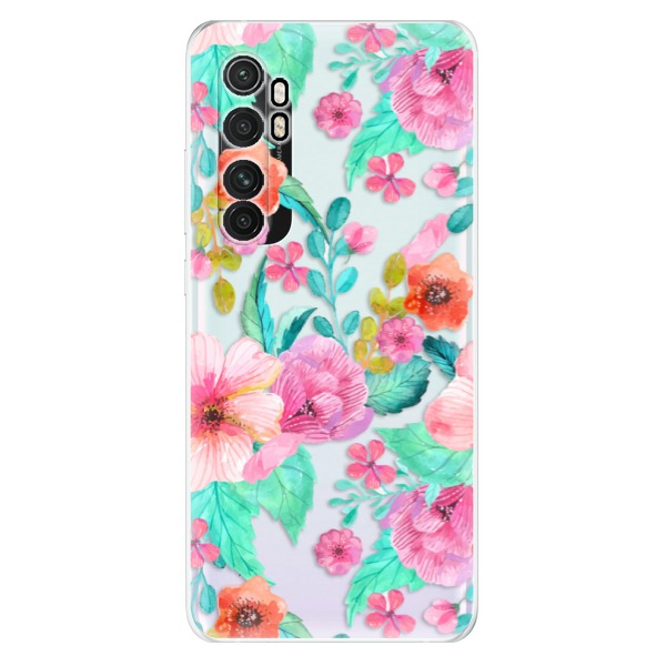 Odolné silikonové pouzdro iSaprio - Flower Pattern 01 - Xiaomi Mi Note 10 Lite
