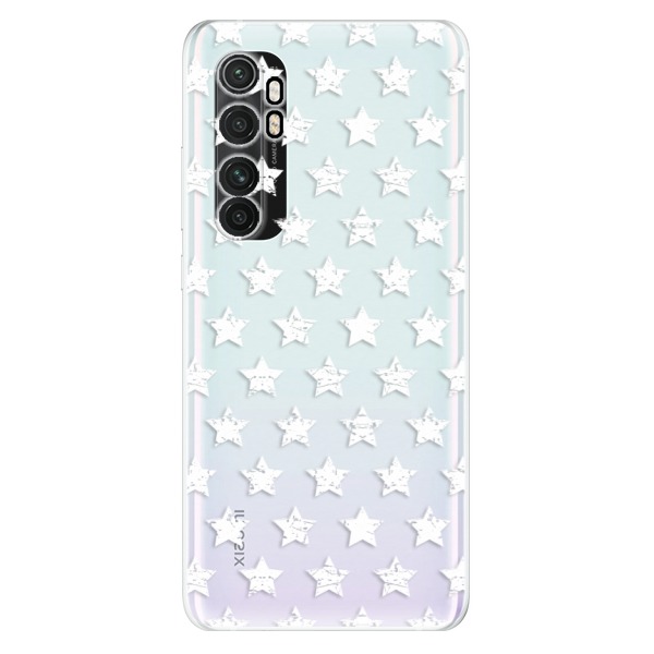 Odolné silikonové pouzdro iSaprio - Stars Pattern - white - Xiaomi Mi Note 10 Lite