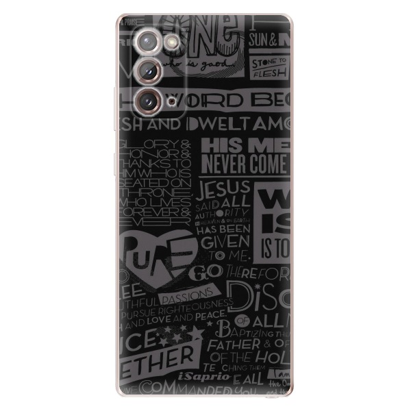 Odolné silikonové pouzdro iSaprio - Text 01 - Samsung Galaxy Note 20
