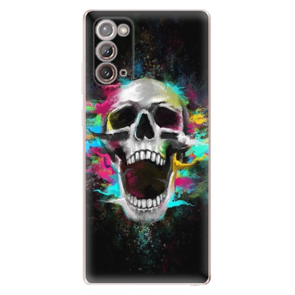 Odolné silikonové pouzdro iSaprio - Skull in Colors na mobil Samsung Galaxy Note 20 (Odolný silikonový kryt, obal, pouzdro iSaprio - Skull in Colors na mobilní telefon Samsung Galaxy Note 20)