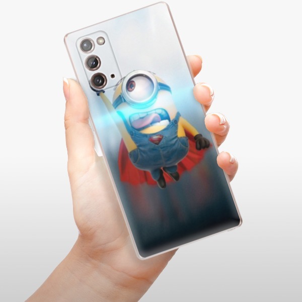 Silikonové pouzdro iSaprio - Samsung Galaxy Note 20 - Mimons Superman 02