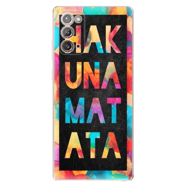 Odolné silikonové pouzdro iSaprio - Hakuna Matata 01 na mobil Samsung Galaxy Note 20 (Odolný silikonový kryt, obal, pouzdro iSaprio - Hakuna Matata 01 na mobilní telefon Samsung Galaxy Note 20)