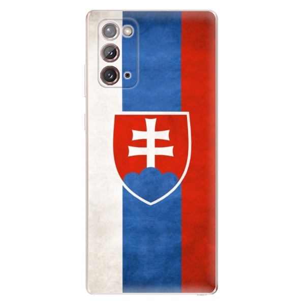 Odolné silikonové pouzdro iSaprio - Slovakia Flag - Samsung Galaxy Note 20