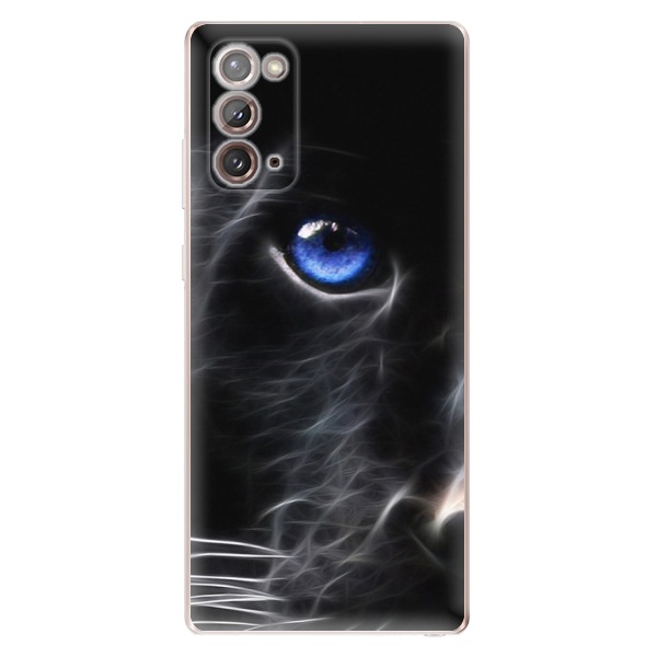 Odolné silikonové pouzdro iSaprio - Black Puma na mobil Samsung Galaxy Note 20 - VÝPRODEJ