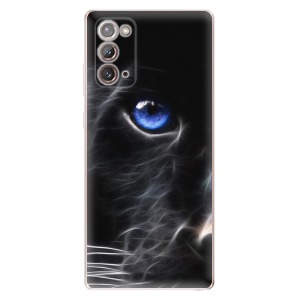 Odolné silikonové pouzdro iSaprio - Black Puma na mobil Samsung Galaxy Note 20 - VÝPRODEJ