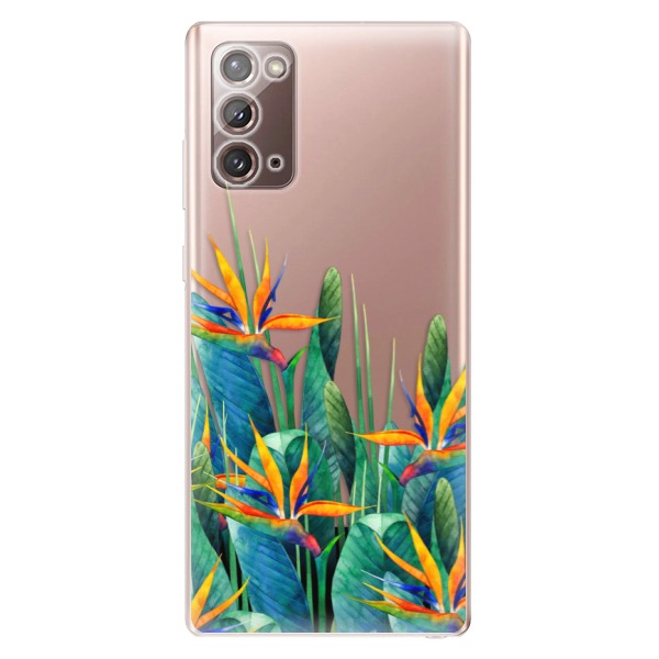 Odolné silikonové pouzdro iSaprio - Exotic Flowers - Samsung Galaxy Note 20