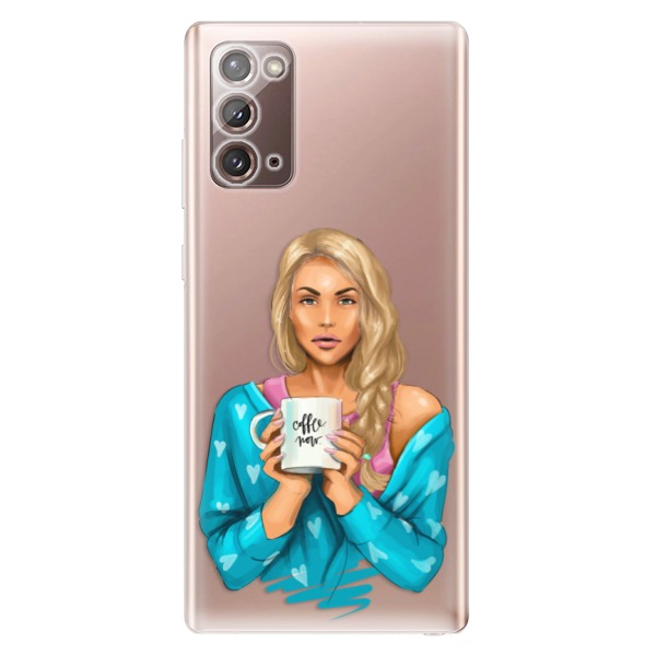 Odolné silikonové pouzdro iSaprio - Coffe Now - Blond - Samsung Galaxy Note 20