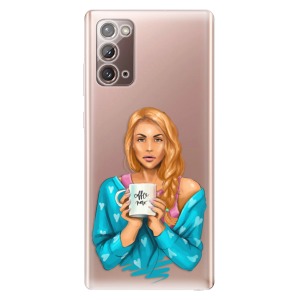 Odolné silikonové pouzdro iSaprio - Coffe Now - Redhead na mobil Samsung Galaxy Note 20
