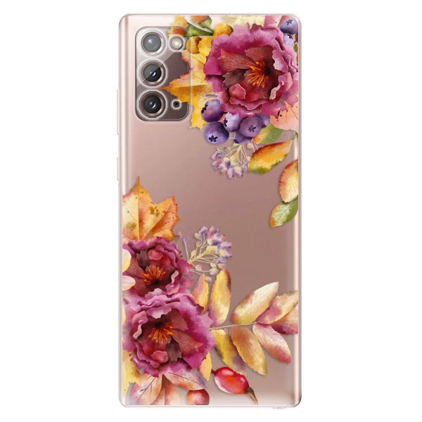 Odolné silikonové pouzdro iSaprio - Fall Flowers - Samsung Galaxy Note 20