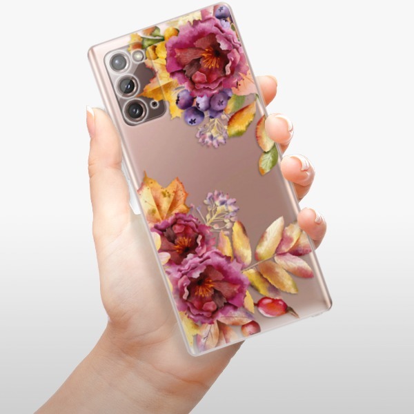Silikonové pouzdro iSaprio - Samsung Galaxy Note 20 - Fall Flowers
