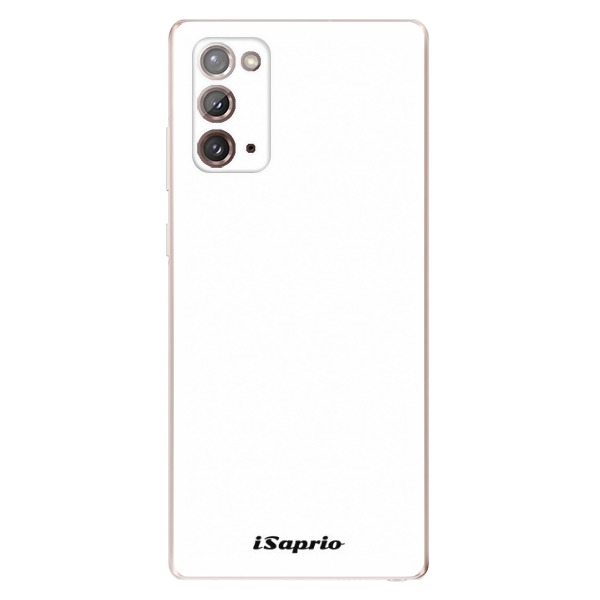 Odolné silikonové pouzdro iSaprio - 4Pure - bílé na mobil Samsung Galaxy Note 20 (Odolný silikonový kryt, obal, pouzdro iSaprio - 4Pure - bílé na mobilní telefon Samsung Galaxy Note 20)