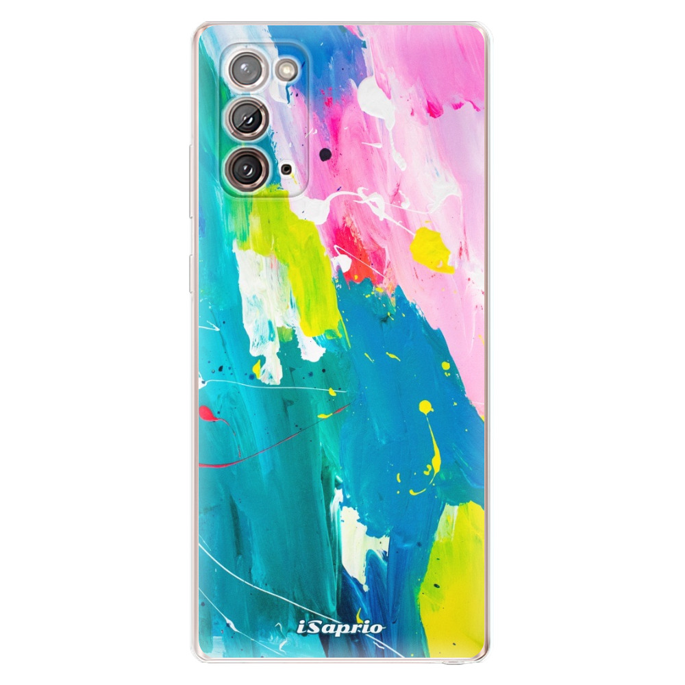 Odolné silikonové pouzdro iSaprio - Abstract Paint 04 - Samsung Galaxy Note 20