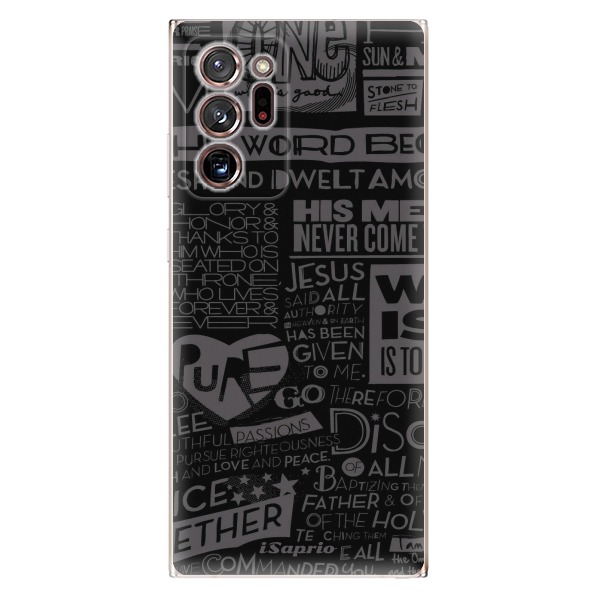 Odolné silikonové pouzdro iSaprio - Text 01 - Samsung Galaxy Note 20 Ultra