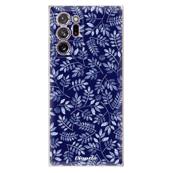 Levně Odolné silikonové pouzdro iSaprio - Blue Leaves 05 - Samsung Galaxy Note 20 Ultra