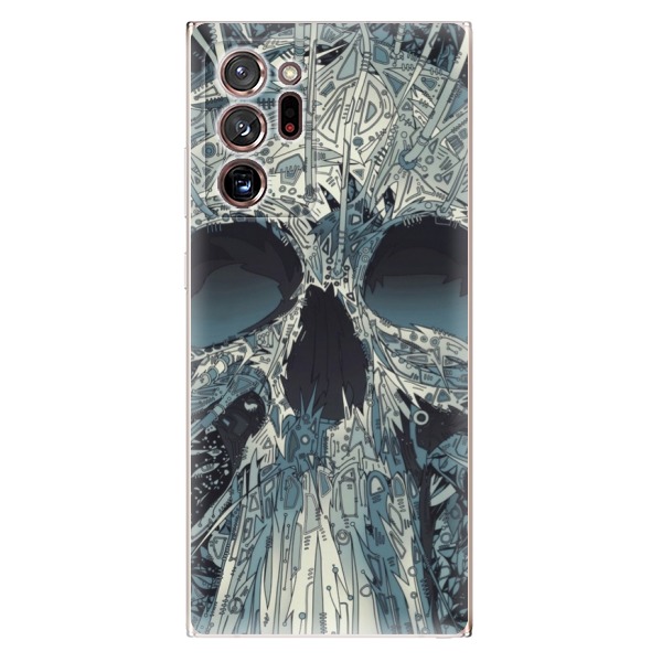 Odolné silikonové pouzdro iSaprio - Abstract Skull - Samsung Galaxy Note 20 Ultra