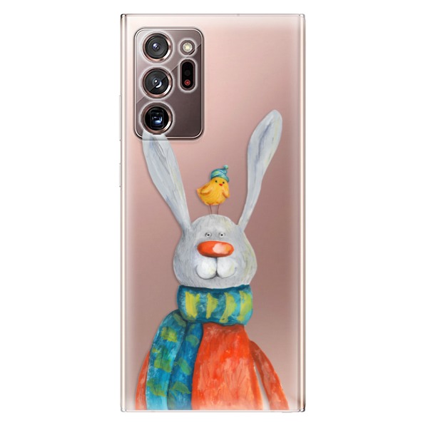 Odolné silikonové pouzdro iSaprio - Rabbit And Bird - Samsung Galaxy Note 20 Ultra