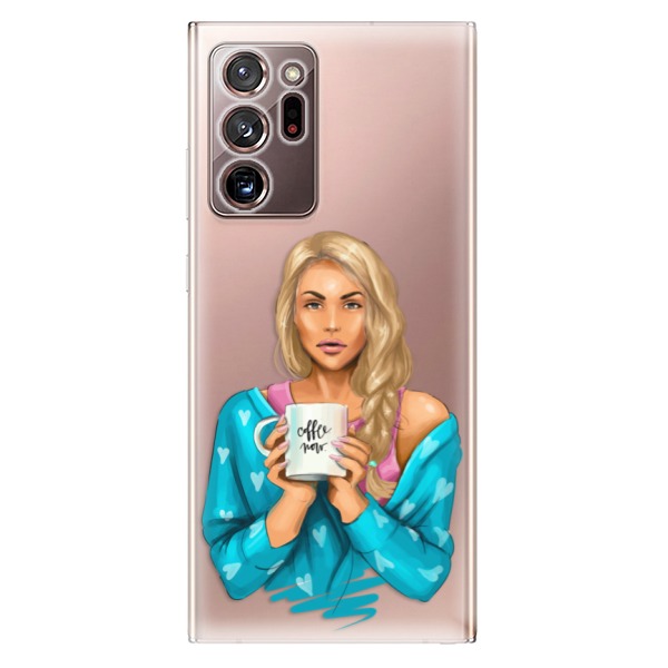 Odolné silikonové pouzdro iSaprio - Coffe Now - Blond - Samsung Galaxy Note 20 Ultra