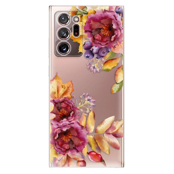 Odolné silikonové pouzdro iSaprio - Fall Flowers - Samsung Galaxy Note 20 Ultra