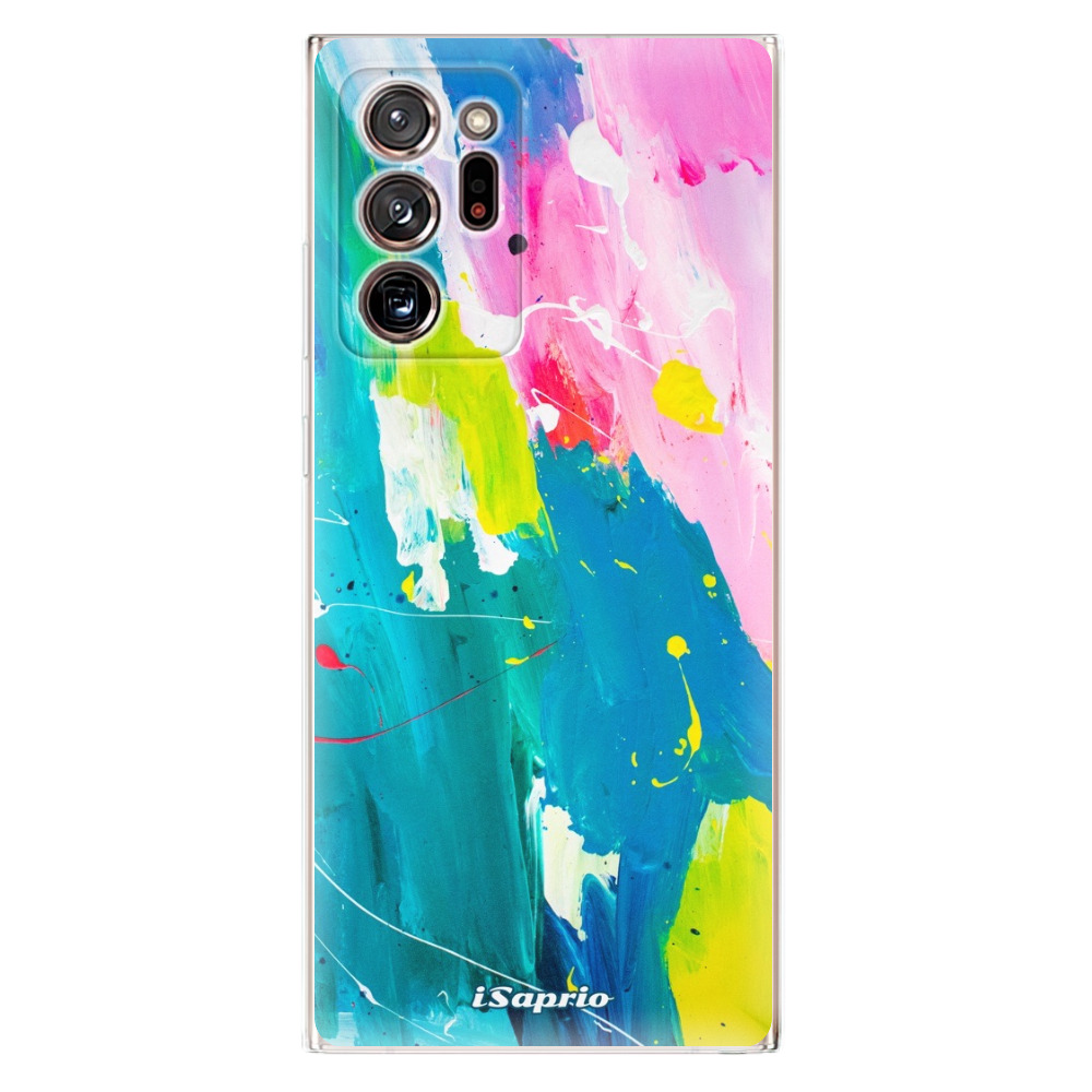 Odolné silikonové pouzdro iSaprio - Abstract Paint 04 - Samsung Galaxy Note 20 Ultra