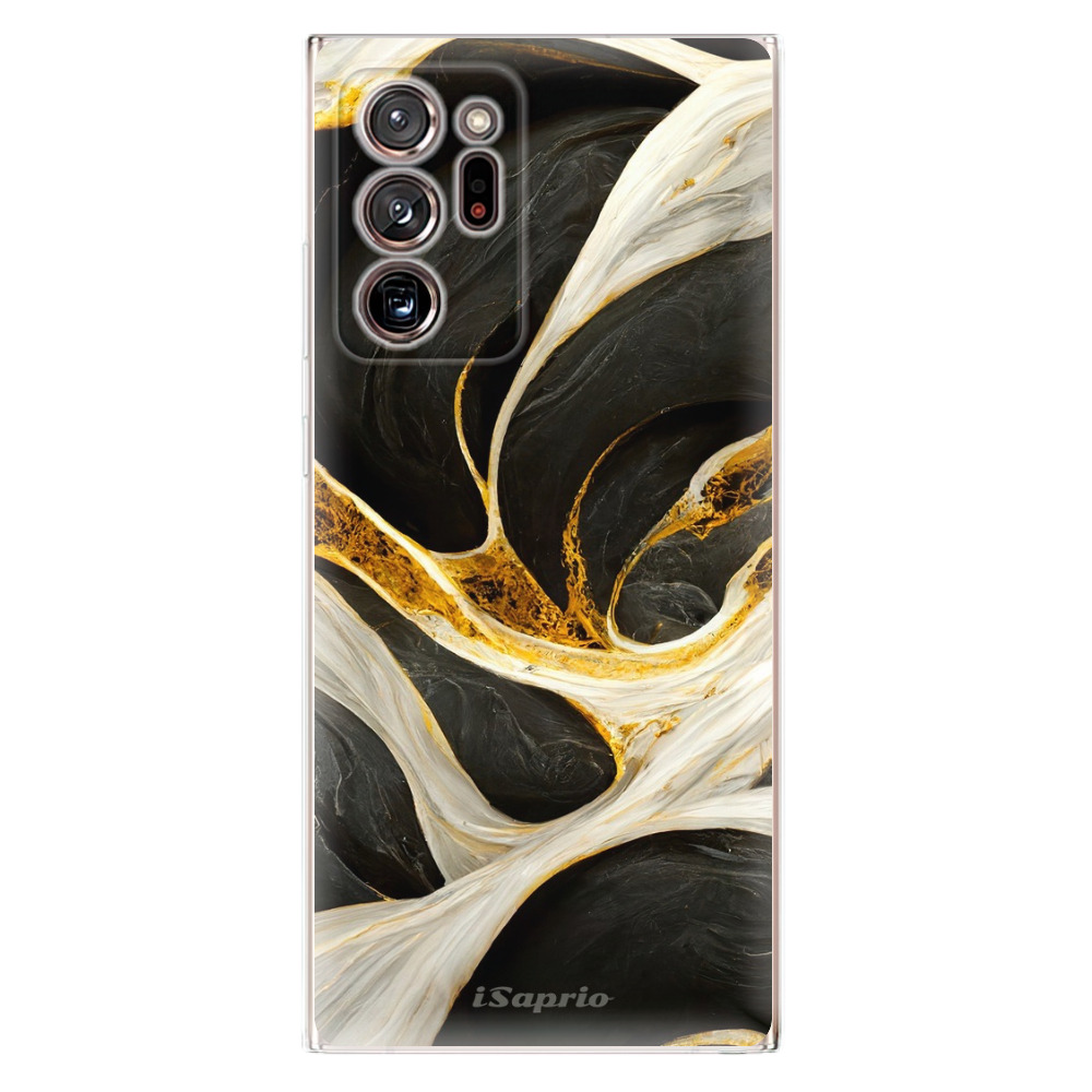 Odolné silikonové pouzdro iSaprio - Black and Gold - Samsung Galaxy Note 20 Ultra