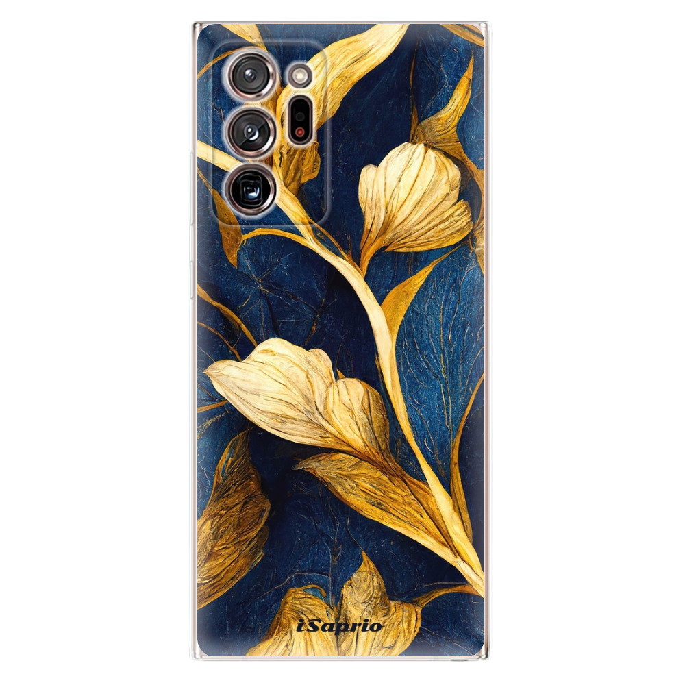 Odolné silikonové pouzdro iSaprio - Gold Leaves - Samsung Galaxy Note 20 Ultra