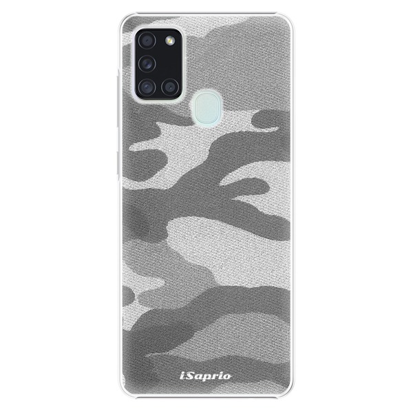 Plastové pouzdro iSaprio - Gray Camuflage 02 - Samsung Galaxy A21s