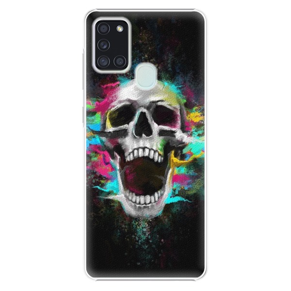 Plastové pouzdro iSaprio - Skull in Colors - Samsung Galaxy A21s