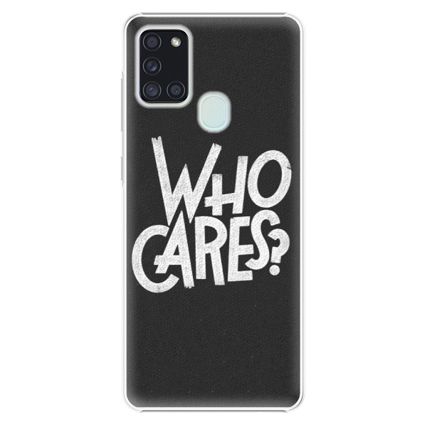 Plastové pouzdro iSaprio - Who Cares - Samsung Galaxy A21s