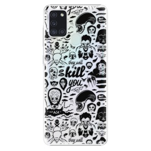 Plastové pouzdro iSaprio - Comics 01 - black na mobil Samsung Galaxy A21s
