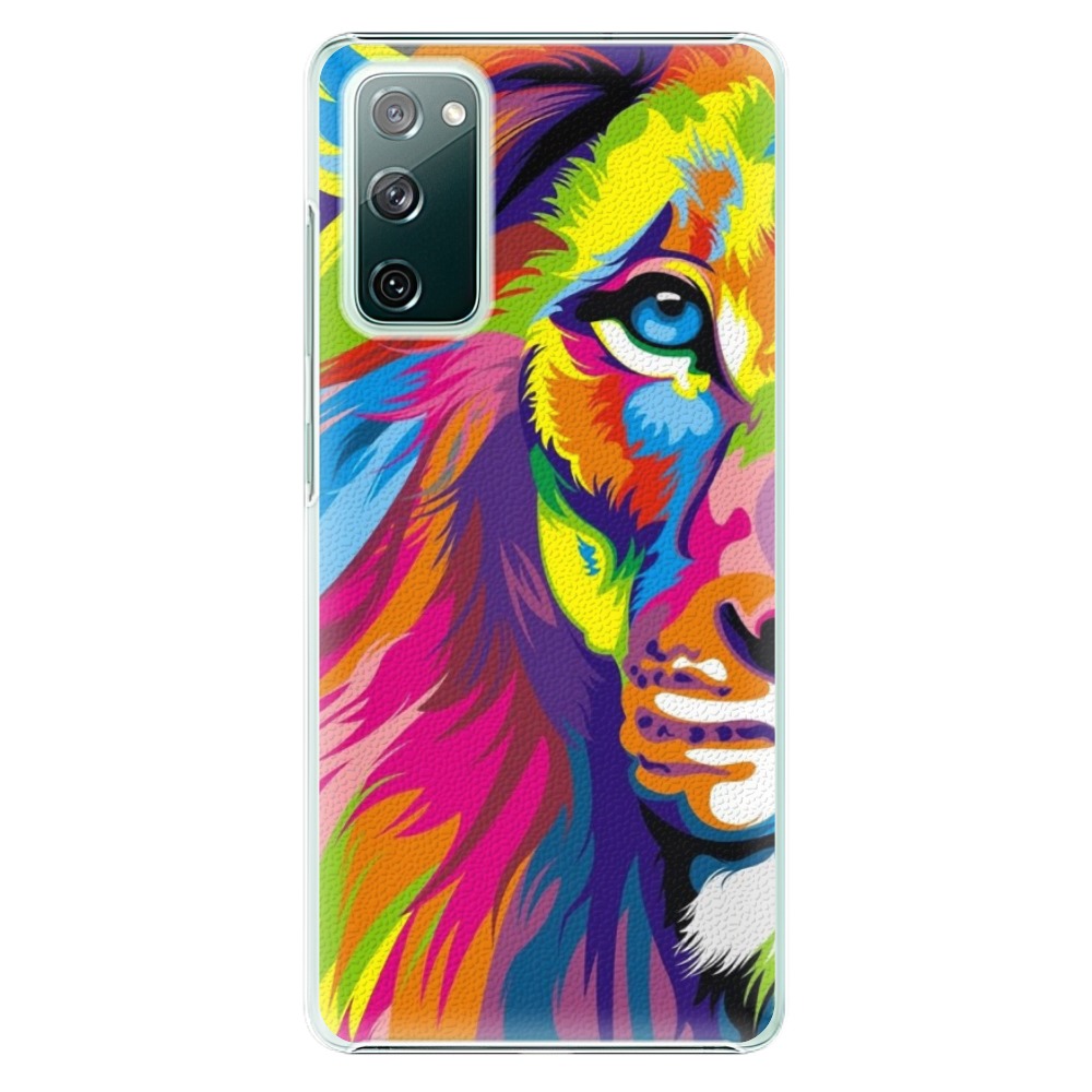 Plastové pouzdro iSaprio - Rainbow Lion - Samsung Galaxy S20 FE