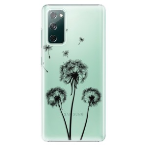 Plastové pouzdro iSaprio - Three Dandelions - black na mobil Samsung Galaxy S20 FE / Samsung Galaxy S20 FE 5G