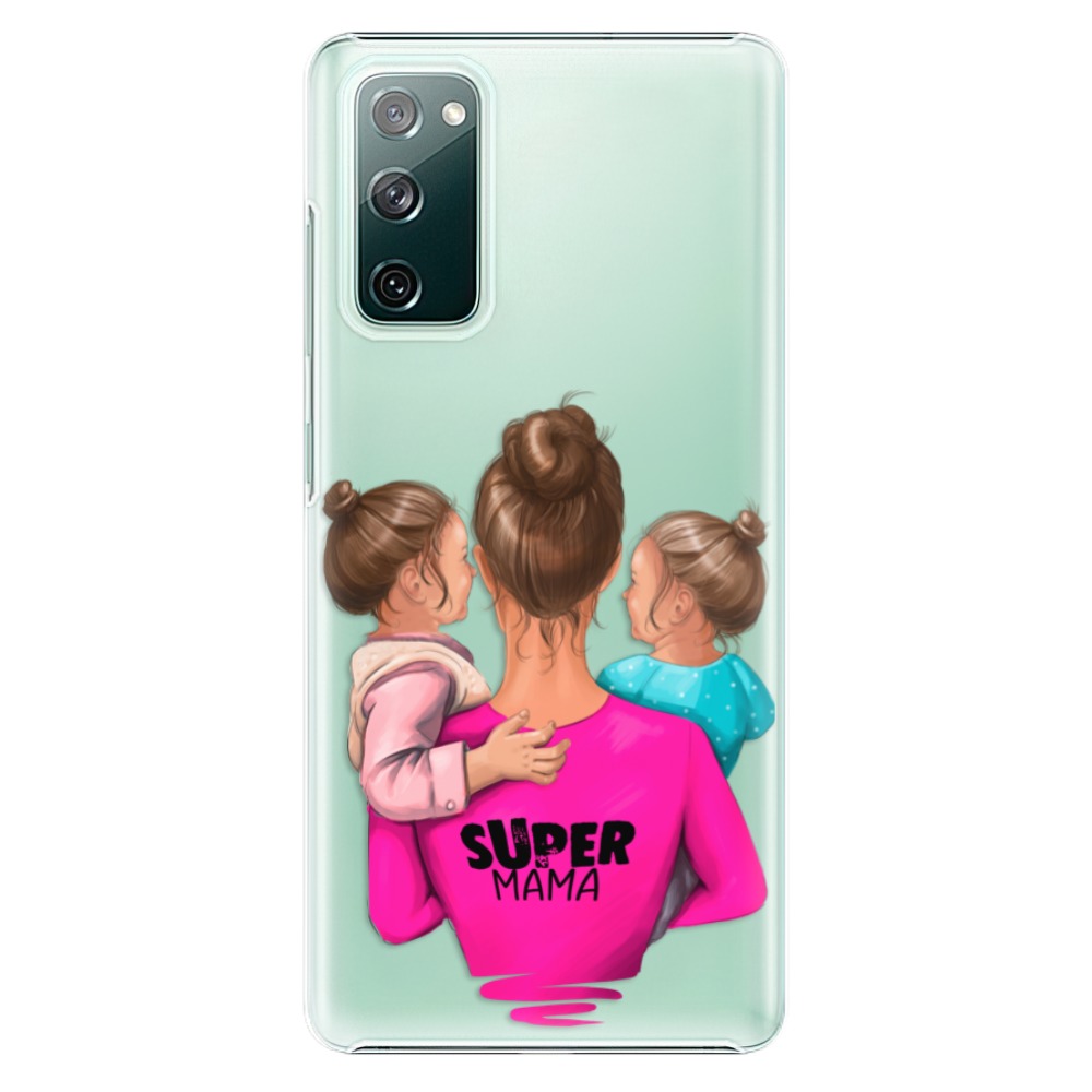 Plastové pouzdro iSaprio - Super Mama - Two Girls - Samsung Galaxy S20 FE