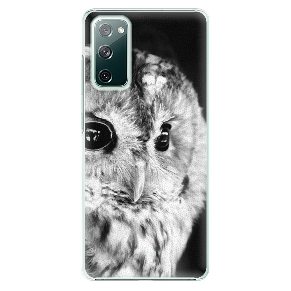 Plastové pouzdro iSaprio - BW Owl - Samsung Galaxy S20 FE