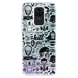 Plastové pouzdro iSaprio - Comics 01 - black na mobil Xiaomi Redmi Note 9