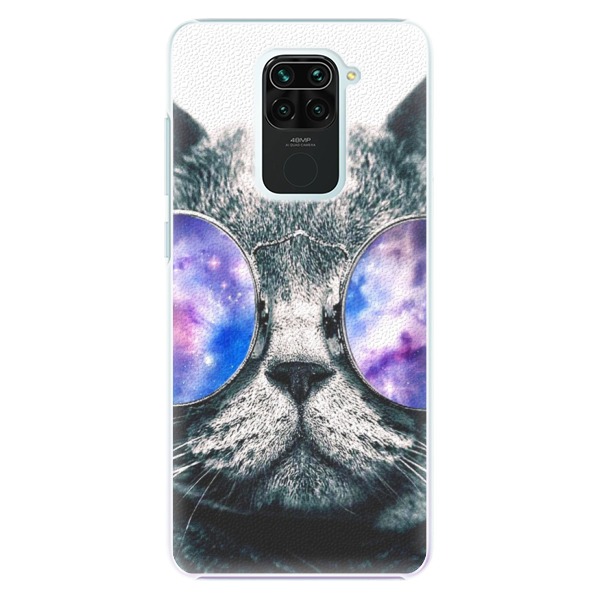 Plastové pouzdro iSaprio - Galaxy Cat na mobil Xiaomi Redmi Note 9 (Plastový kryt, obal, pouzdro iSaprio - Galaxy Cat na mobilní telefon Xiaomi Redmi Note 9)