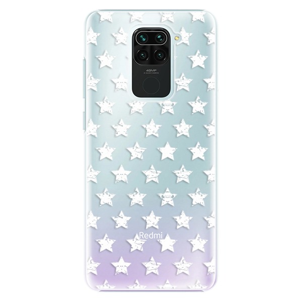Plastové pouzdro iSaprio - Stars Pattern - white - Xiaomi Redmi Note 9