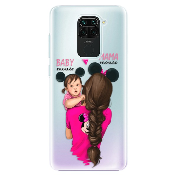 Plastové pouzdro iSaprio - Mama Mouse Brunette and Girl - Xiaomi Redmi Note 9