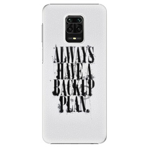 Plastové pouzdro iSaprio - Backup Plan na mobil Xiaomi Redmi Note 9S / Xiaomi Redmi Note 9 Pro