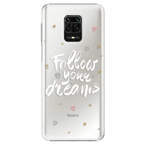 Plastové pouzdro iSaprio - Follow Your Dreams - white na mobil Xiaomi Redmi Note 9S / Xiaomi Redmi Note 9 Pro