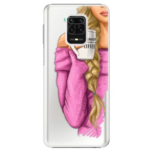 Plastové pouzdro iSaprio - My Coffe and Blond Girl na mobil Xiaomi Redmi Note 9S / Xiaomi Redmi Note 9 Pro