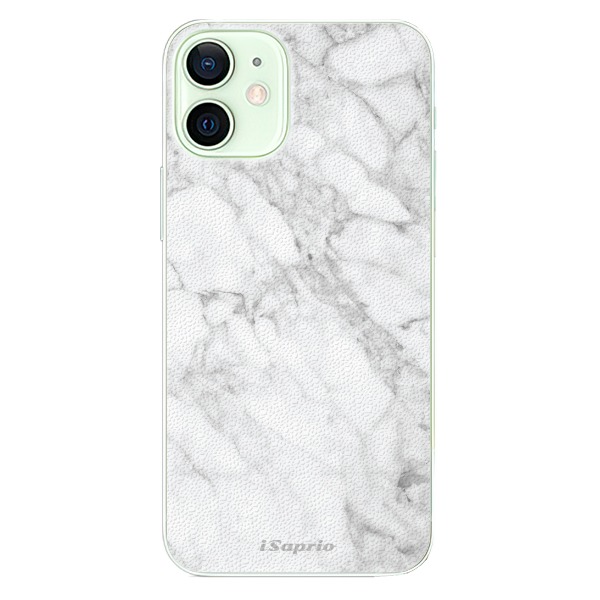 Plastové pouzdro iSaprio - SilverMarble 14 na mobil Apple iPhone 12 Mini (Plastový kryt, obal, pouzdro iSaprio - SilverMarble 14 na mobilní telefon Apple iPhone 12 Mini)
