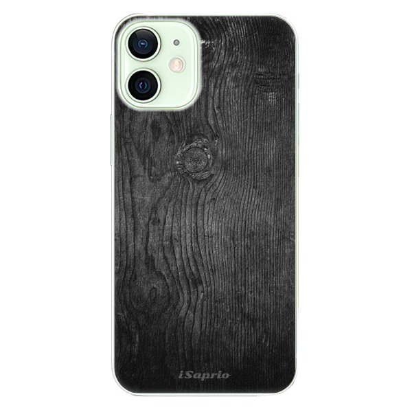 Plastové pouzdro iSaprio - Black Wood 13 - iPhone 12 mini