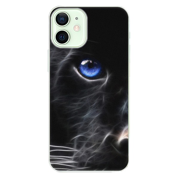 Plastové pouzdro iSaprio - Black Puma - iPhone 12 mini