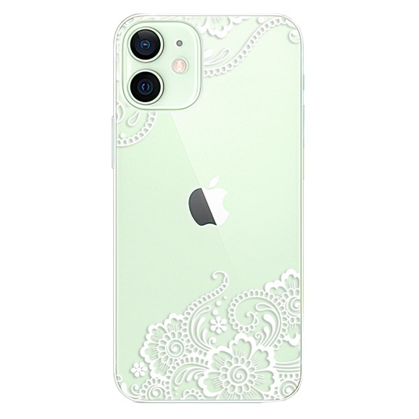 Plastové pouzdro iSaprio - White Lace 02 - iPhone 12 mini