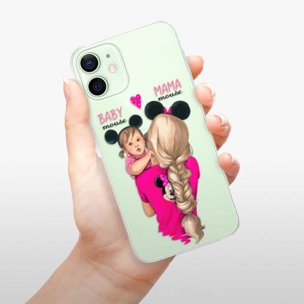 Plastové pouzdro iSaprio - Mama Mouse Blond and Girl na mobil Apple iPhone 12 Mini - výprodej