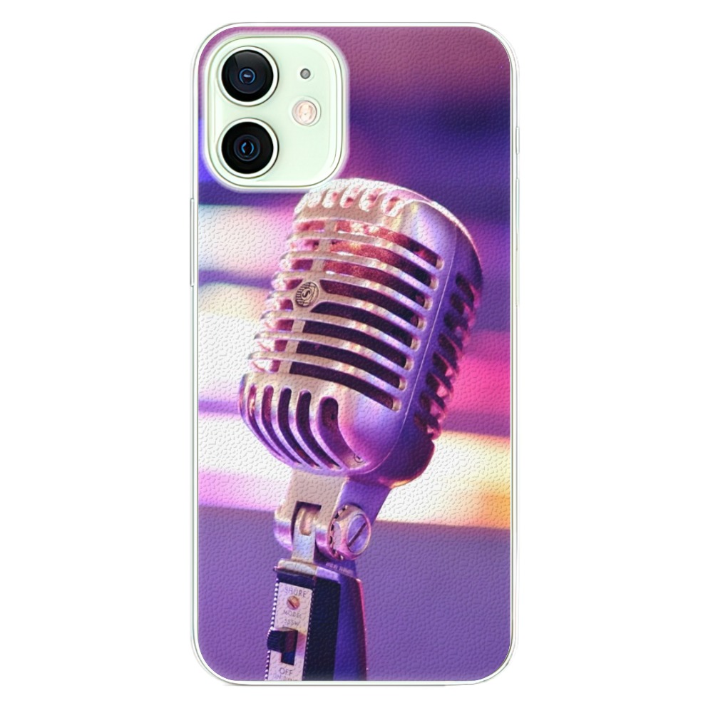 Levně Plastové pouzdro iSaprio - Vintage Microphone - iPhone 12